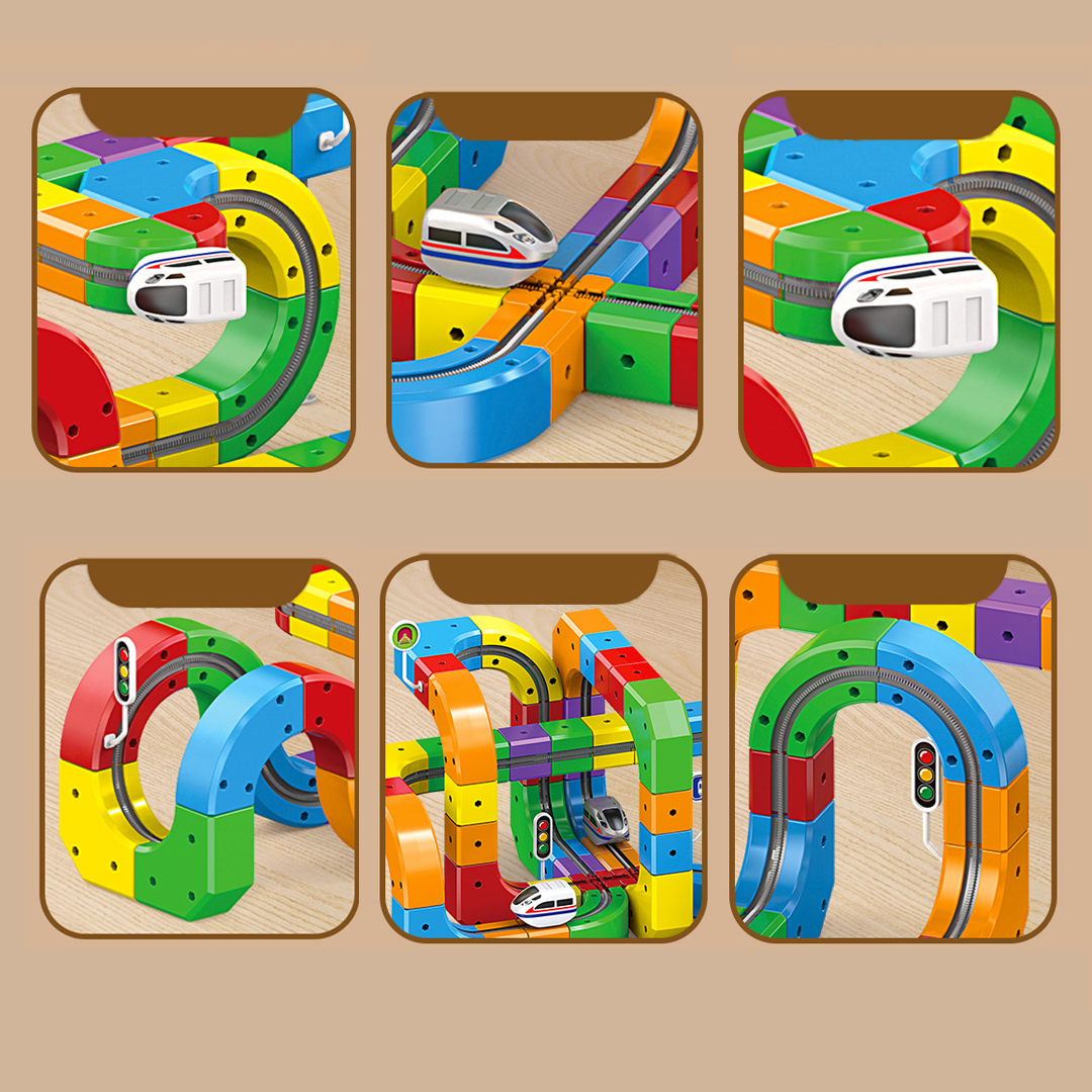 DIY Magnetischer Bauspaß Rennstrecke